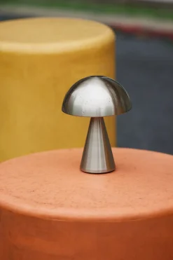 Mush Portable Lamp Nickel-Hübsch Discount