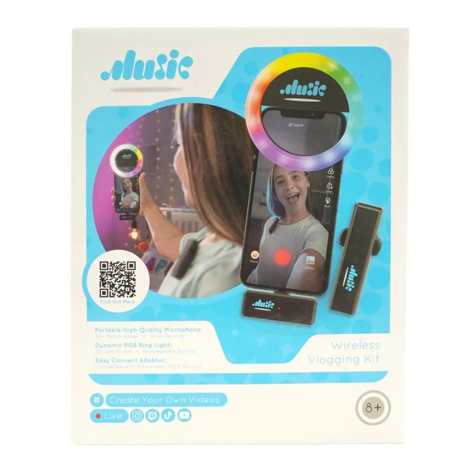 Online MUSIC Vlogging kit Børn Rolleleg & Musik