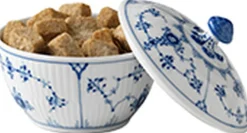 Royal Copenhagen Tilbehør Til Bordet>Musselmalet Riflet 15 cl. sukkerskål