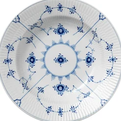 Musselmalet Riflet 23 cm. dyb tallerken-Royal Copenhagen New