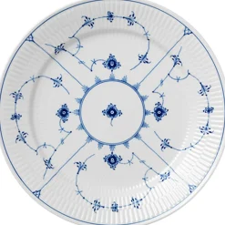 Royal Copenhagen Tallerkener>Musselmalet Riflet 27 cm. tallerken