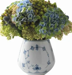 Hot Musselmalet Riflet 2 cm. vase - lille Vaser & Urtepotteskjulere