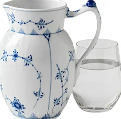 Hot Musselmalet Riflet 0,9 l. kande Karafler & Kander