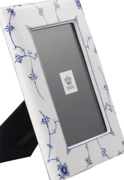 Musselmalet Riflet Billedramme, 16,5x21 cm-Royal Copenhagen Discount