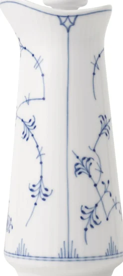 Musselmalet Riflet Olie- og Eddikeflaske, 13,5 cm-Royal Copenhagen New