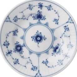 Musselmalet Riflet tallerken 12 cm Tallerkener