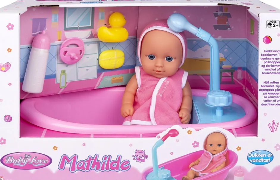 Børn MY BABY LOVE Dukker & Tilbehør>MY BABY BADEDUKKE mBRUSE