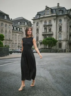 Myrna S Voile Dress-Neo Noir Online