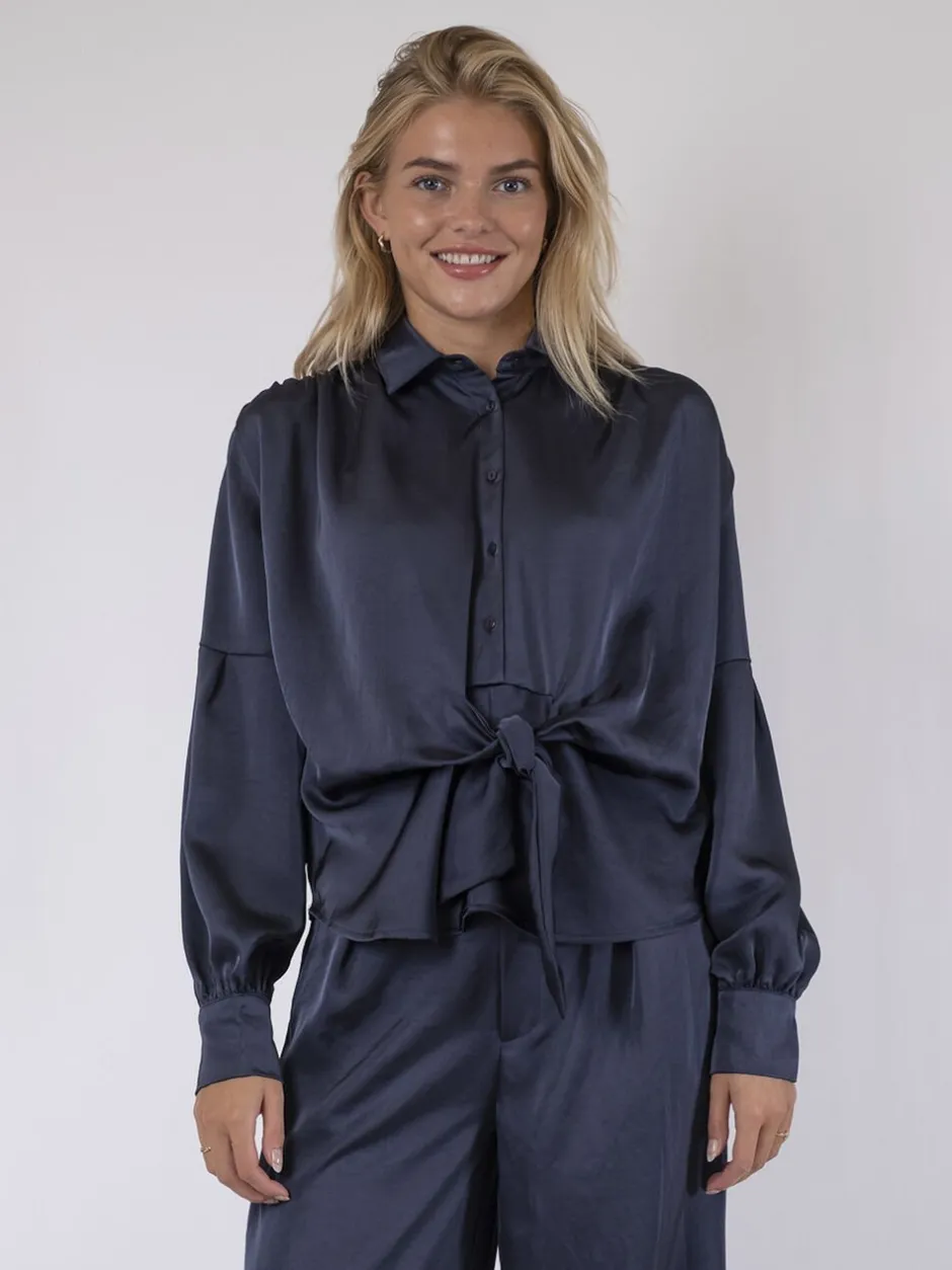 Outlet Naja Satin Shirt Dame Bluser & Skjorter