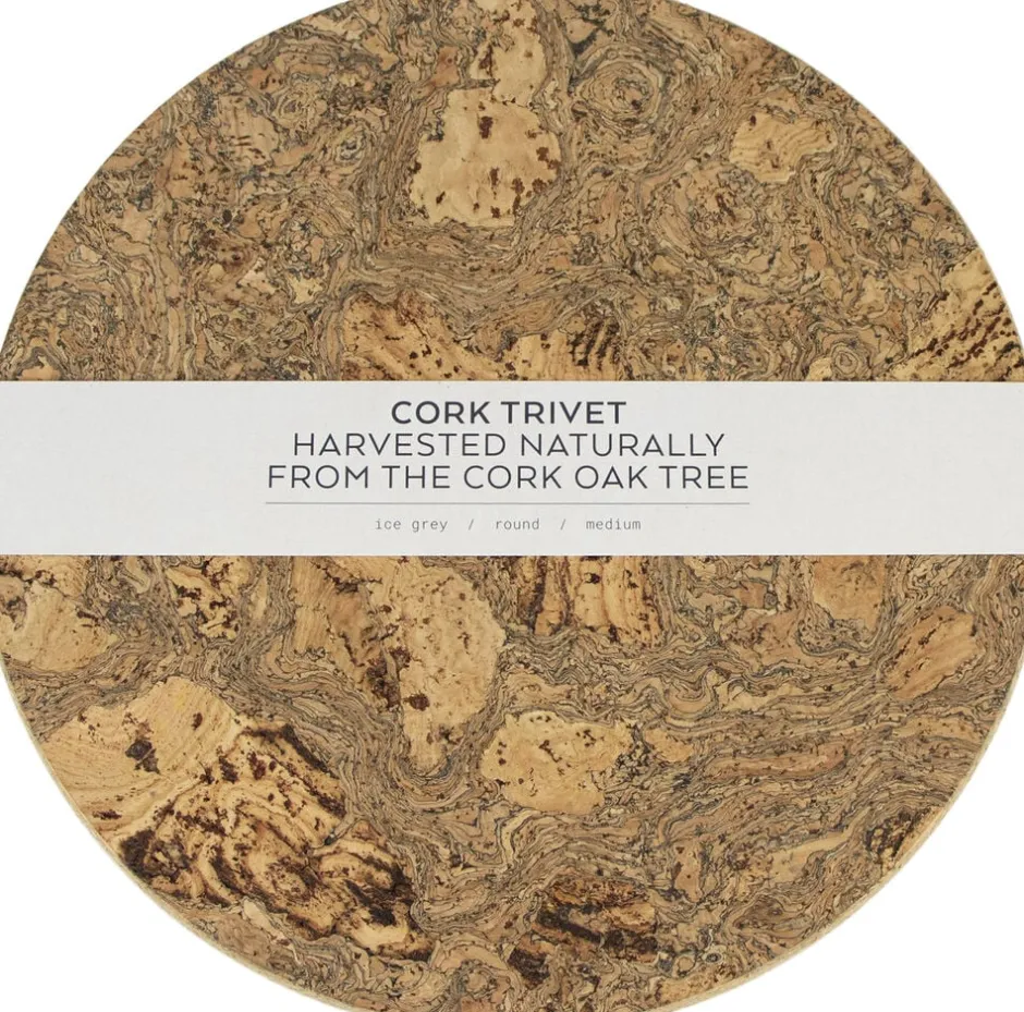 New Natural Cork Rund Bordskåner - Medium Tilbehør Til Bordet
