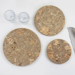 LIGA Tilbehør Til Bordet>Natural Cork Rund Bordskåner - Small