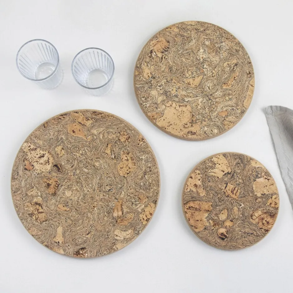 LIGA Tilbehør Til Bordet>Natural Cork Rund Bordskåner - Small