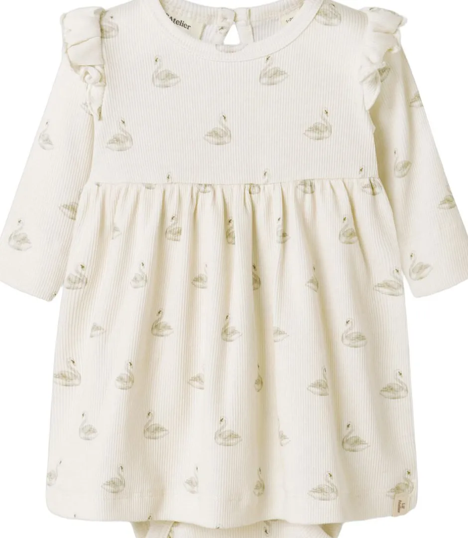 Børn Lil' Atelier Kjoler>NBFGAVO EGE LS BODY DRESS LIL