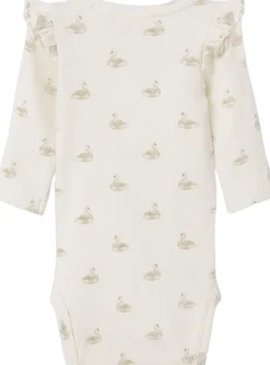 Børn Lil' Atelier Bodies>NBFGAVO EKO LS SLIM BODY LIL NOOS