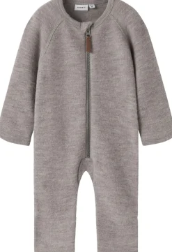 Outlet NBFWMINO WOOL BRU LS SUIT NOOS Børn Overtøj