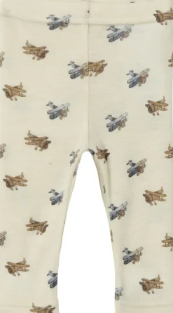 Børn Lil' Atelier Uld|Underdele>NBMNALU WO/MO SLIM LEGGING LIL NOOS
