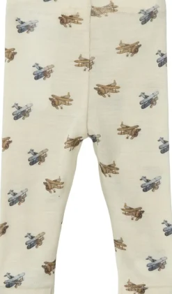 Børn Lil' Atelier Uld|Underdele>NBMNALU WO/MO SLIM LEGGING LIL NOOS