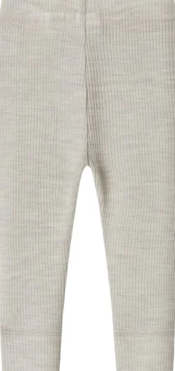 New NBNWAX WOOL RIB LEGGING NOOS Børn Underdele
