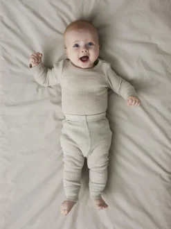 New NBNWAX WOOL RIB LEGGING NOOS Børn Underdele