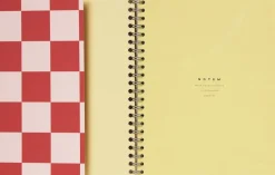 NELA notebook - Medium, Orange check-Notem New
