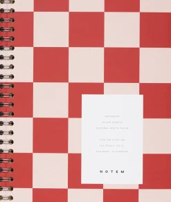 NELA notebook - Medium, Orange check-Notem New