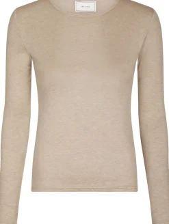 Nella Fine Rib Blouse Dame T-Shirts & Toppe