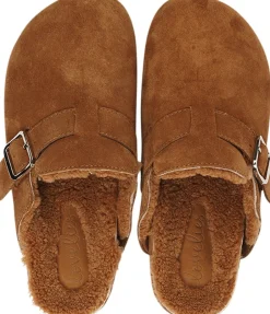 Clearance NESSO - SKIN MULES WITH ADJUSTABLE BUCKET Dame Slip-Ons