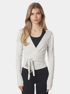 Dame Neo Noir Trøjer & Sweatshirts|Sport>Nia Jersey Wrap Blouse