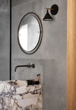 Outlet Nimbus, Mirror Ø60, Bronzed Brass Spejle