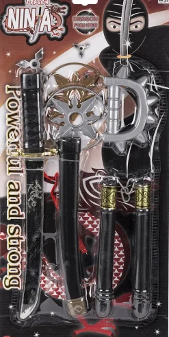 Outlet NINJASÆTm6 DELE SVÆRDmm Børn Rolleleg & Musik