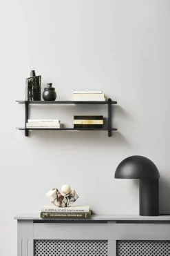 Outlet Nivo hylde F sort ask/ sort Møbler