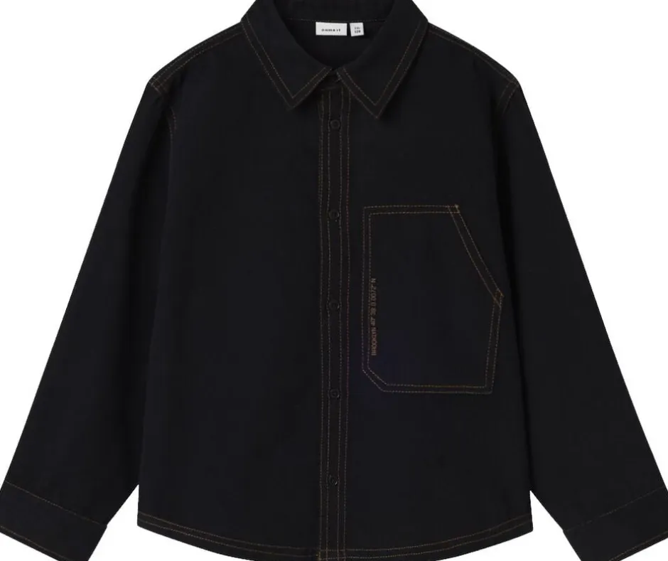 NKMNEWTON LS OVERSHIRT Børn Overtøj