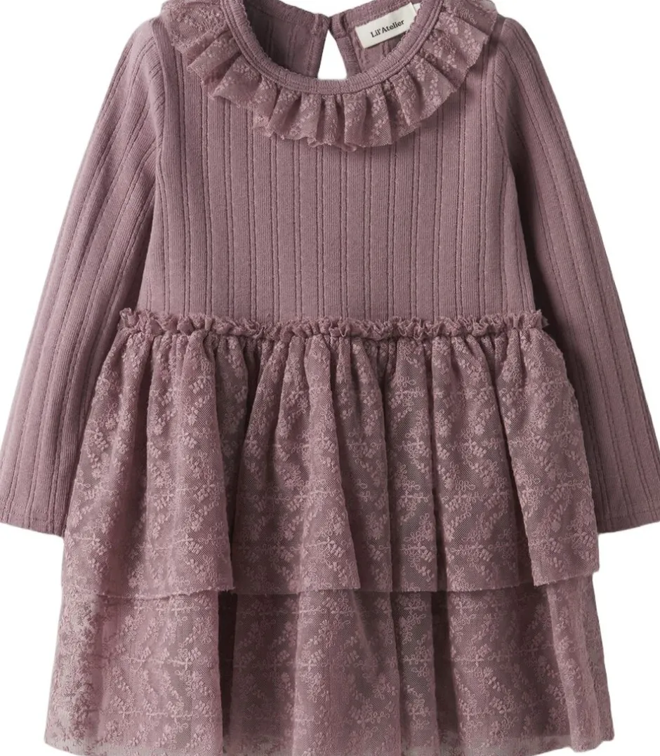 Børn Lil' Atelier Kjoler>NMFROBELLE LS DRESS LIL