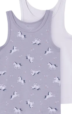 Børn Name It Undertøj>NMFTANK TOP 2P LAVENDER UNICORN NOO
