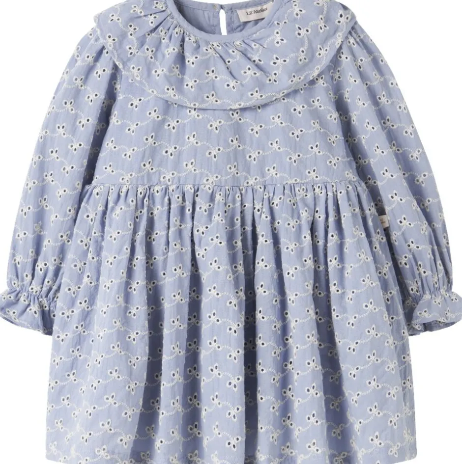 Børn Lil' Atelier Kjoler>NMFTESSIE LS LOOSE DRESS LIL