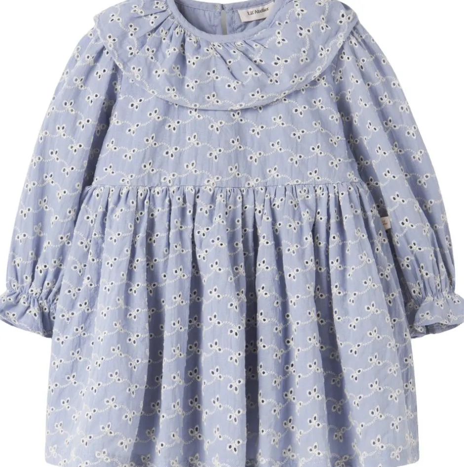 Børn Lil' Atelier Kjoler>NMFTESSIE LS LOOSE DRESS LIL