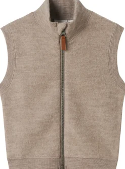 Best NMFWMINO WOOL BRUSHED VEST Børn Overtøj