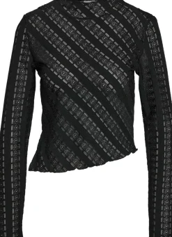 Online NMKAMI L/S LACE TOP JRS FWD Dame T-Shirts & Toppe