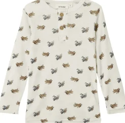 Online NMMNALU WO/MO LS SLIM TOP LIL Børn Uld