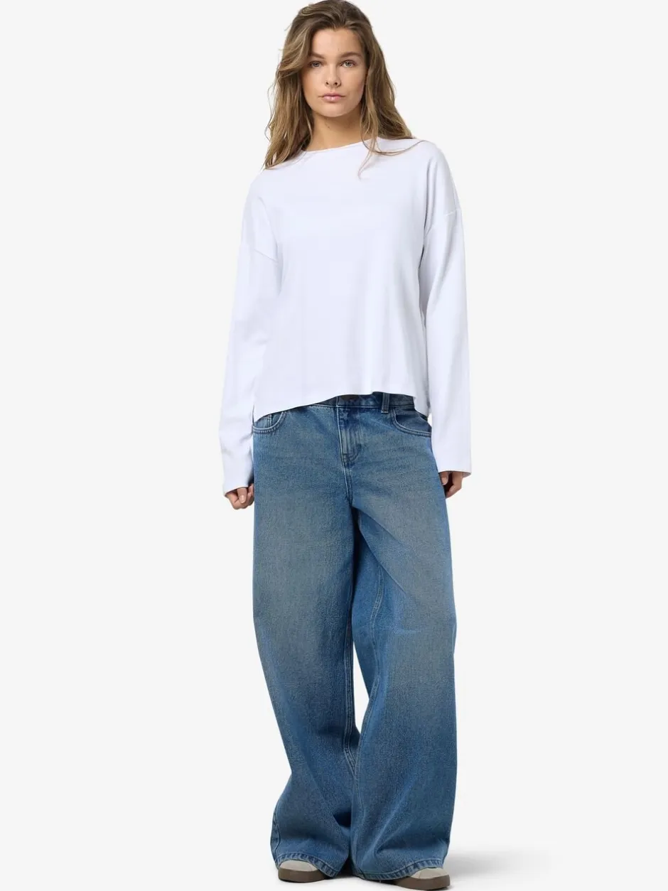 Dame Noisy may T-Shirts & Toppe>NMMOCCA L/S REGULAR FIT TOP JRS FWD