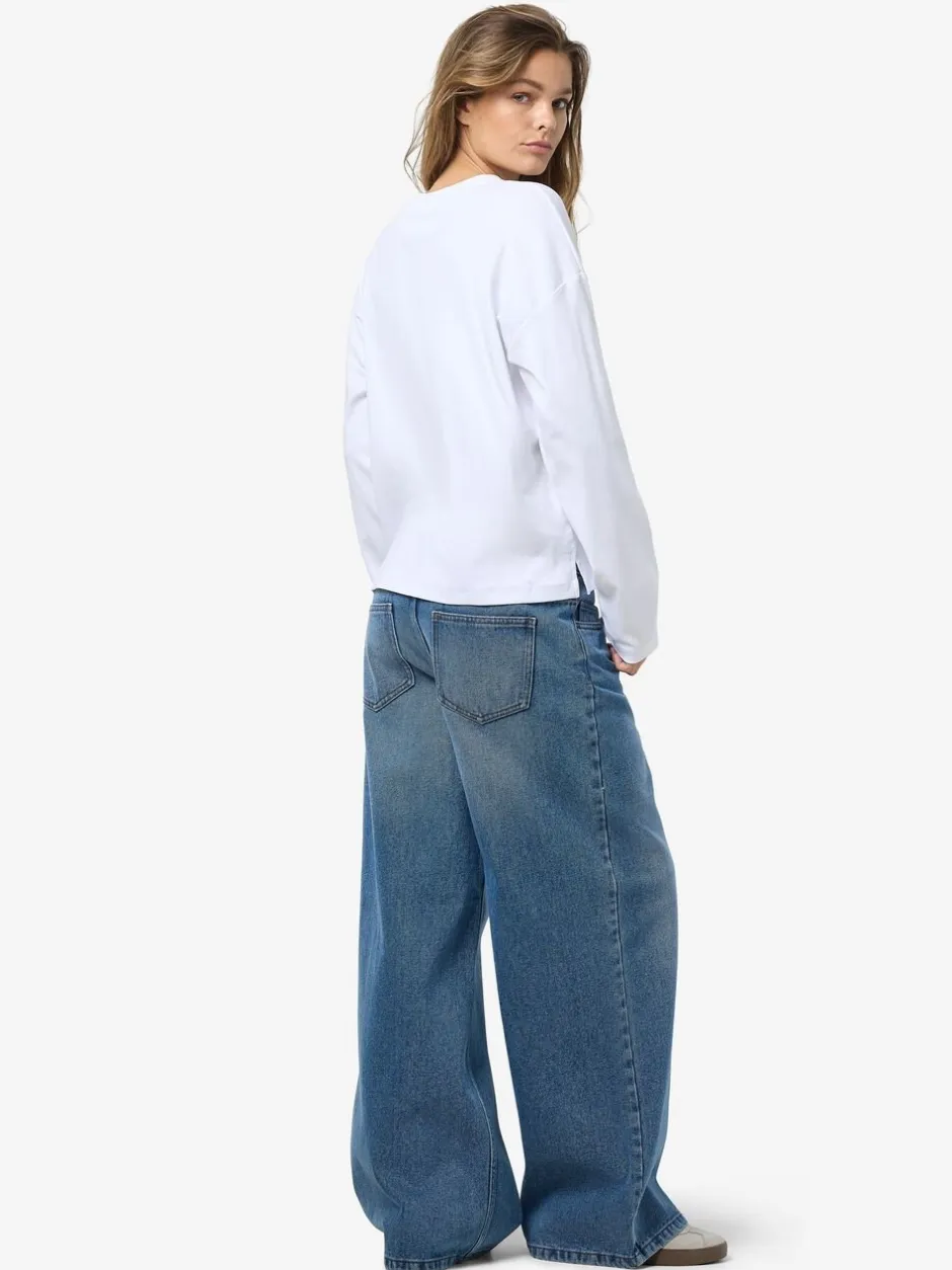 Dame Noisy may T-Shirts & Toppe>NMMOCCA L/S REGULAR FIT TOP JRS FWD