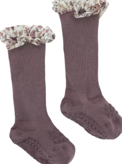 Discount Non-slip socks - Bamboo / Liberty Børn Strømper & Strømpebukser