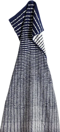 Nuance Håndklæde 70x140 cm mørk blå/hvid-Juna New