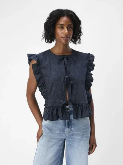 Best OBJCILIE S/L TOP REP Dame Bluser & Skjorter