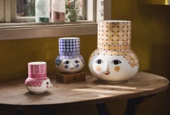 Hot Olga Vase H20 cm blå Vaser & Urtepotteskjulere