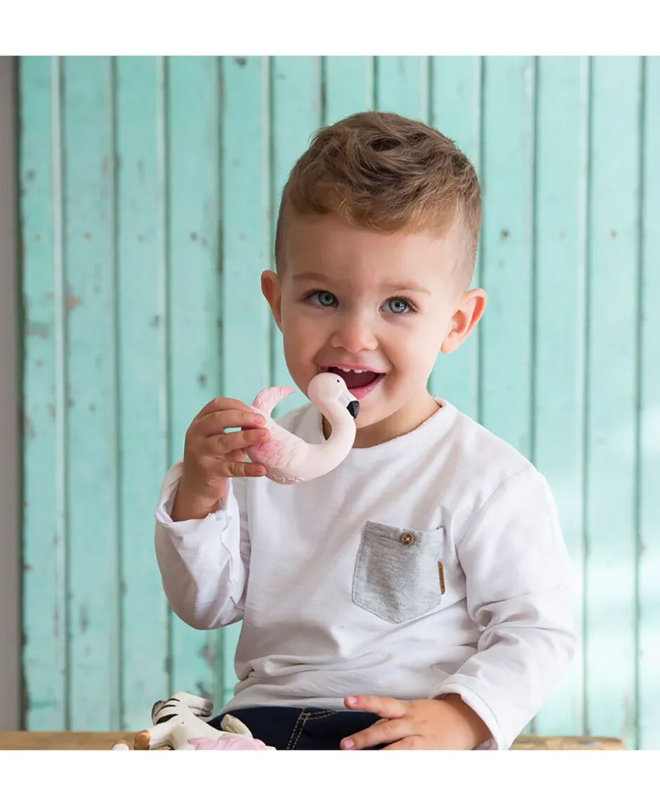 - Armbånd i naturgummi - Flamingoen Sky-Oli & Carol Clearance