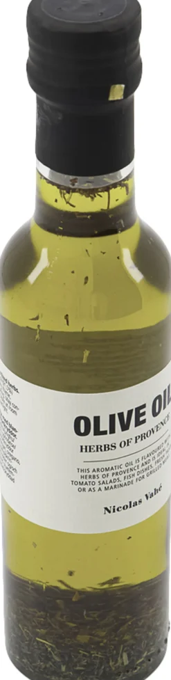 Nicolas Vahé Olie>Olivenolie 99,5% med blandede krydderurter, 25 cl.