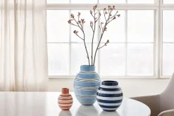 Outlet Omaggio Nuovo Vase H30 mellem blå Vaser & Urtepotteskjulere