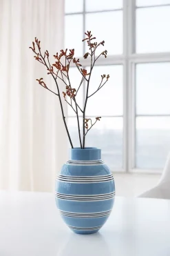 Outlet Omaggio Nuovo Vase H30 mellem blå Vaser & Urtepotteskjulere