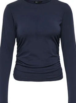 ONLMIRA LIFE L/S RUCHING TOP JRS NO-ONLY Outlet